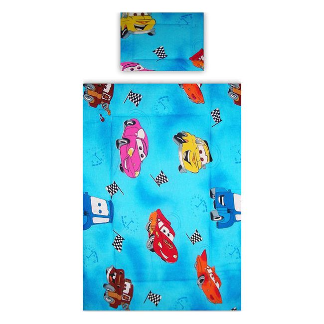 Lenjerie patut Hubners Cars 5 piese albastru
