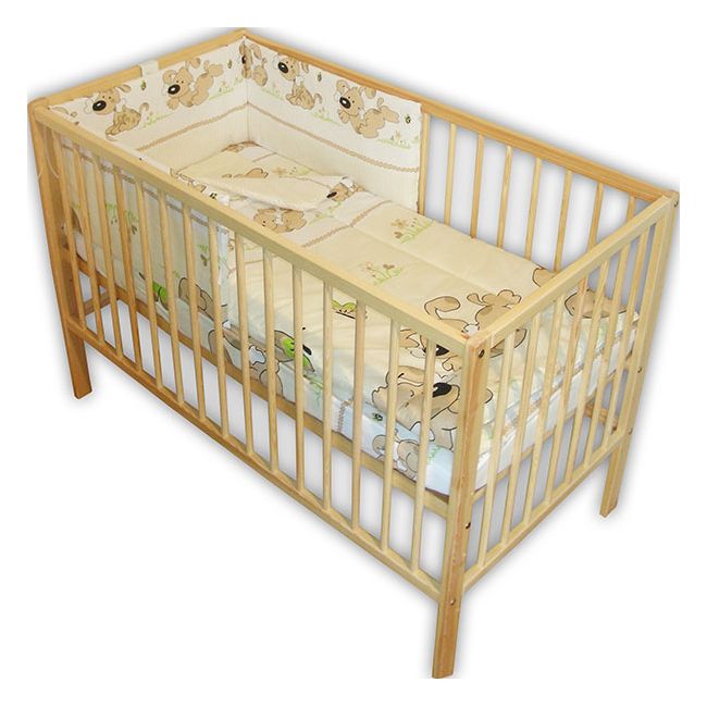 Lenjerie patut Hubners Catelus 4 piese maro