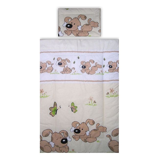 Lenjerie patut Hubners Catelus 4 piese maro