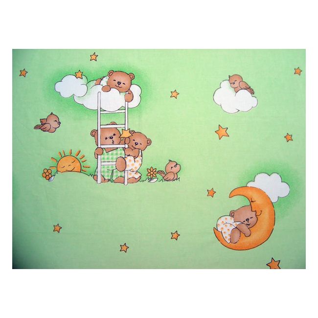 Lenjerie patut Hubners Ursulet Somn Usor 5 piese verde