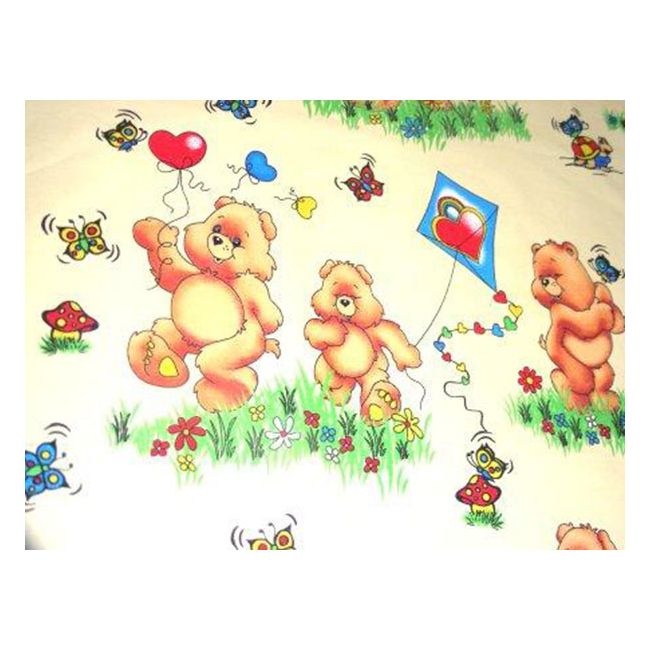 Lenjerie patut Hubners Ursuletul Jucaus 5 piese crem