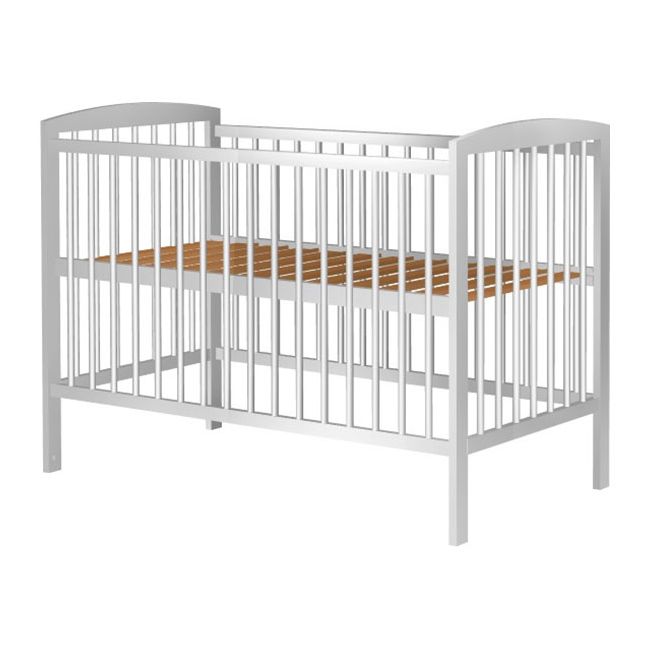 Patut copii din lemn Hubners Anzel 120x60 cm alb