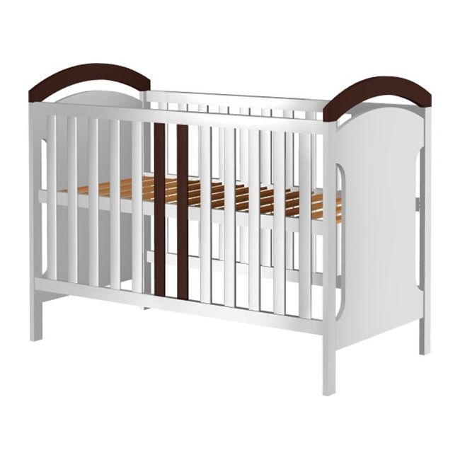 Patut copii din lemn Hubners Hansell 120x60 cm alb-venghe