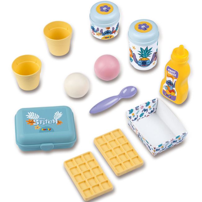 Bucatarie Smoby Stitch Gourmet Hut cu 12 accesorii