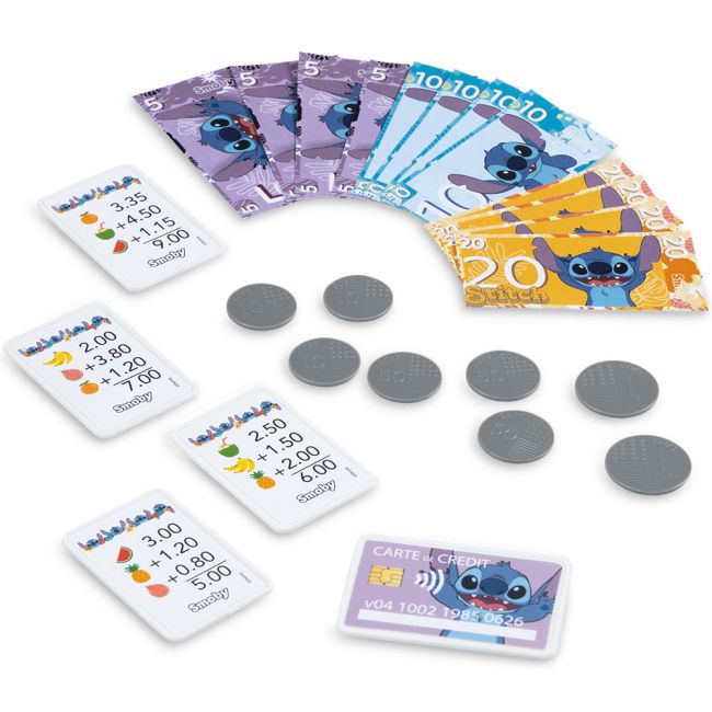 Jucarie Smoby Casa de marcat Stitch Electronic Cash Register cu 26 accesorii