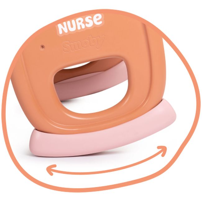 Leagan pentru papusa Smoby Baby Nurse Cradle cu baldachin