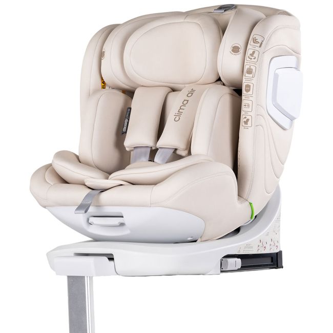 Scaun auto Chipolino Clima Air I-Size 40-150 cm cu sistem Isofix si sezut rotativ biscotta