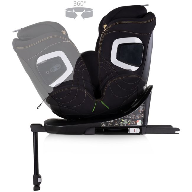 Scaun auto Chipolino Clima Air I-Size 40-150 cm cu sistem Isofix si sezut rotativ blackberry