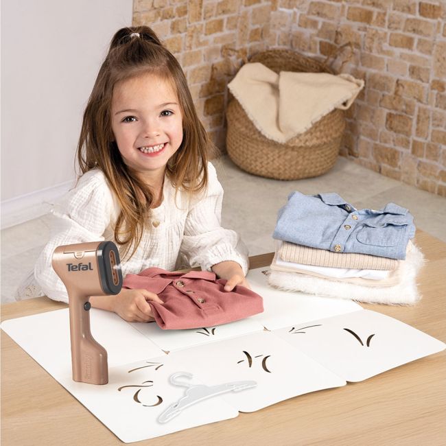 Set Smoby Tefal Steam&Fold aparat de calcat cu 3 accesorii