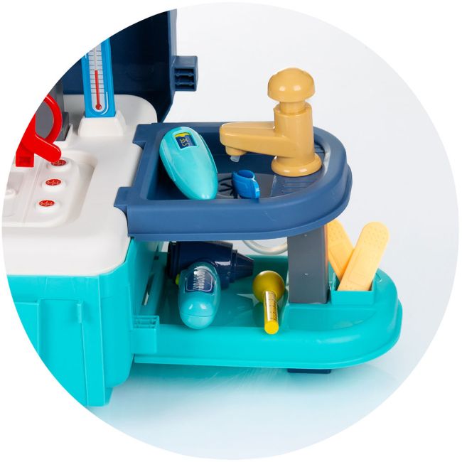 Set jucarie Chipolino Doctor 3 in 1 72,5 cm cu accesorii