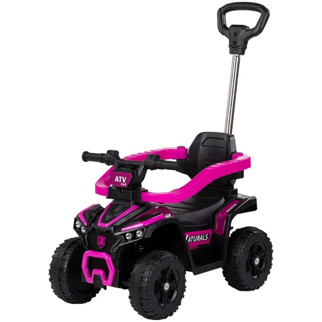 Masinuta de impins Chipolino ATV cu maner pink