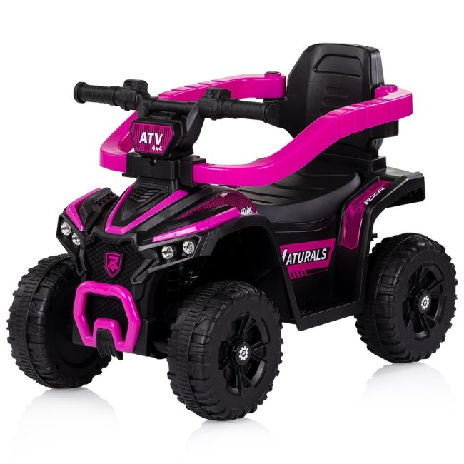 Masinuta de impins Chipolino ATV cu maner pink