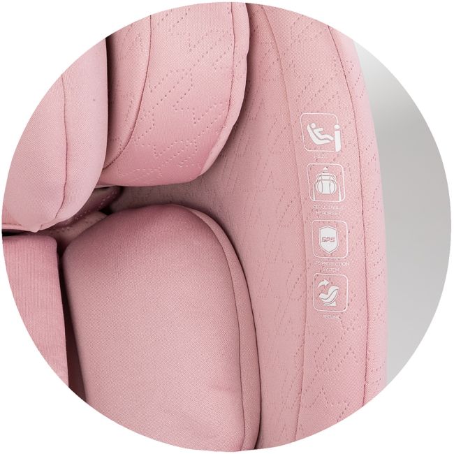 Scaun auto Chipolino Aviato I-Size 40-150 cm pink marshmallow