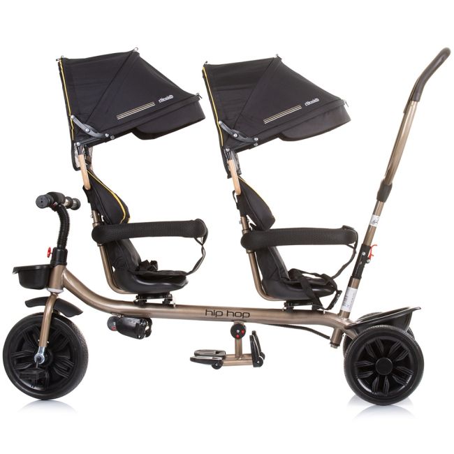Tricicleta gemeni Chipolino Hip Hop ebony