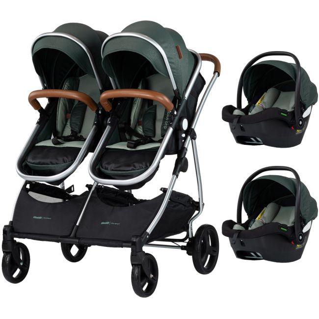 Carucior gemeni Chipolino Duo Smart 3 in 1 basil