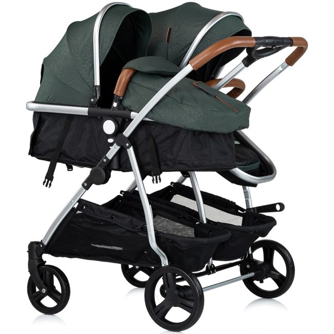 Carucior gemeni Chipolino Duo Smart 3 in 1 basil