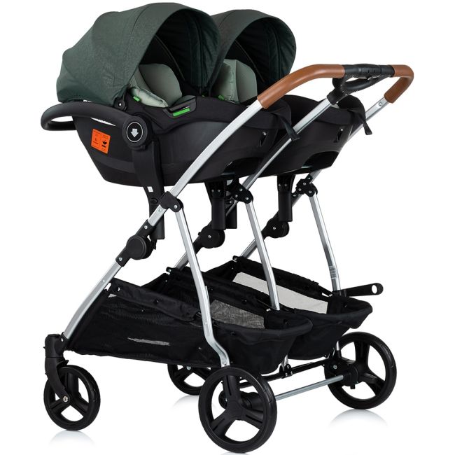 Carucior gemeni Chipolino Duo Smart 3 in 1 basil