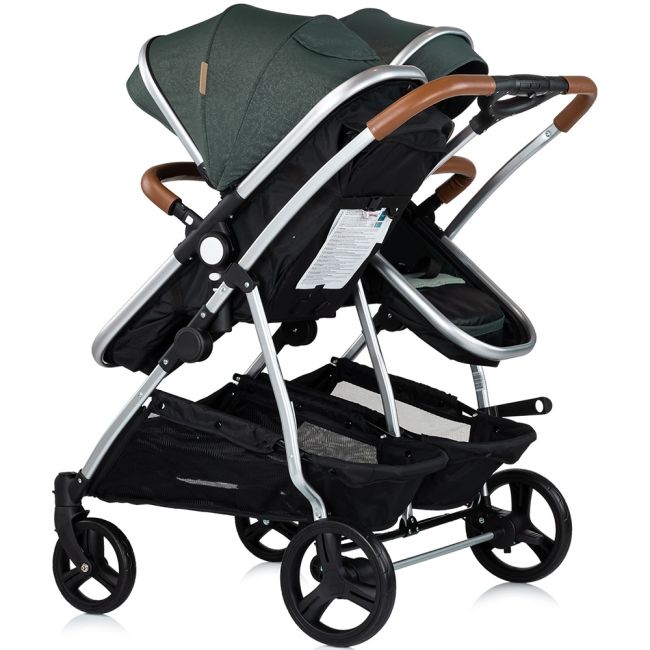 Carucior gemeni Chipolino Duo Smart 3 in 1 basil