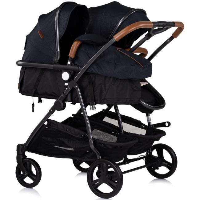 Carucior gemeni Chipolino Duo Smart 3 in 1 blackberry