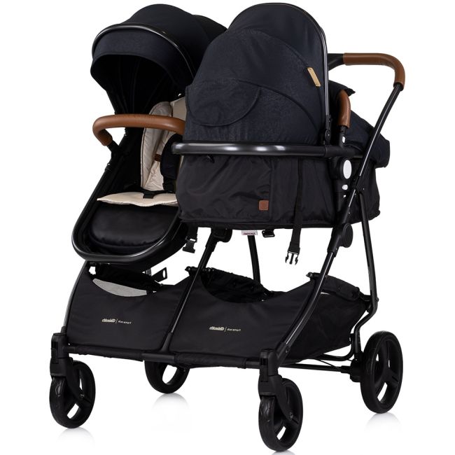 Carucior gemeni Chipolino Duo Smart 3 in 1 blackberry