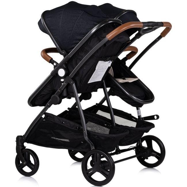 Carucior gemeni Chipolino Duo Smart 3 in 1 blackberry