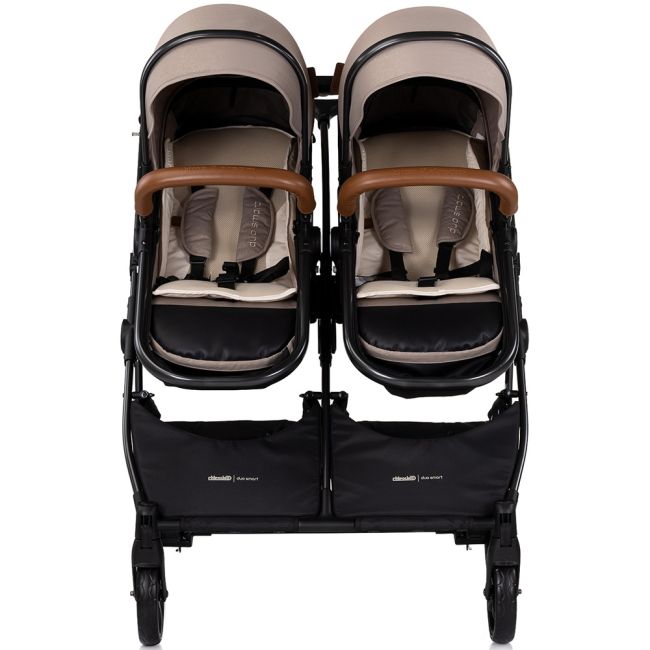 Carucior gemeni Chipolino Duo Smart 3 in 1 tiramisu