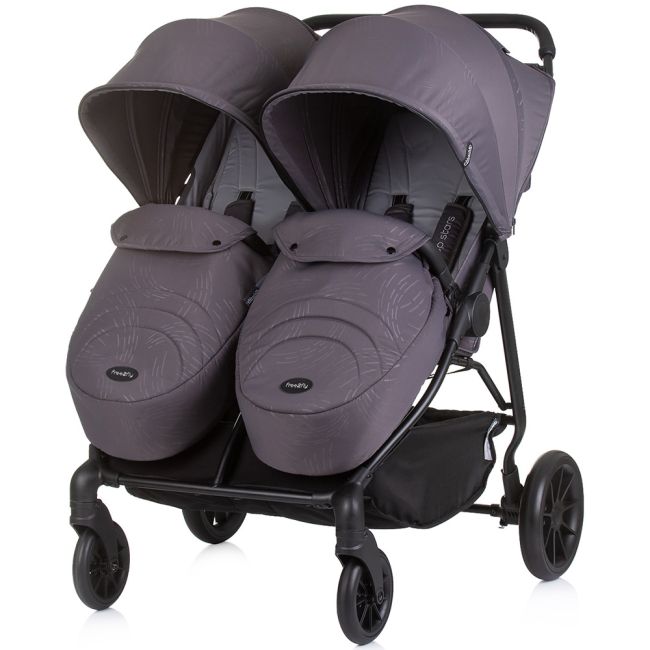 Carucior gemeni Chipolino Top Stars anthracite
