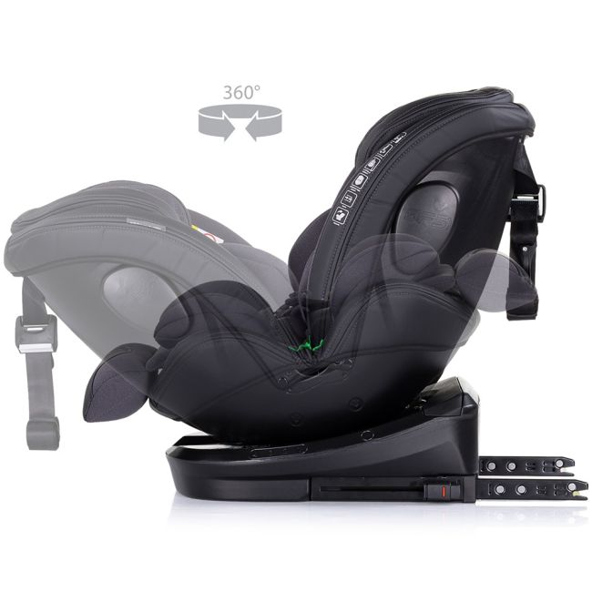 Scaun auto Chipolino Hypnotic I-Size 40-150 cm cu sistem Isofix si sezut rotativ anthracite