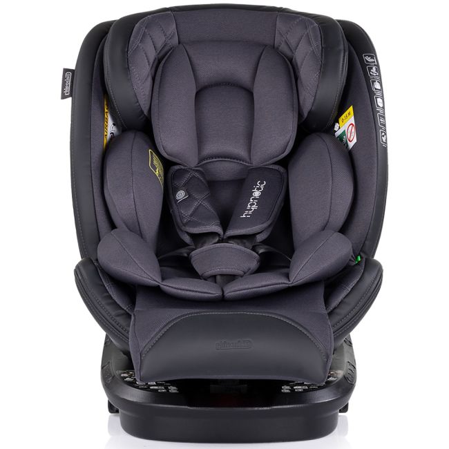 Scaun auto Chipolino Hypnotic I-Size 40-150 cm cu sistem Isofix si sezut rotativ anthracite