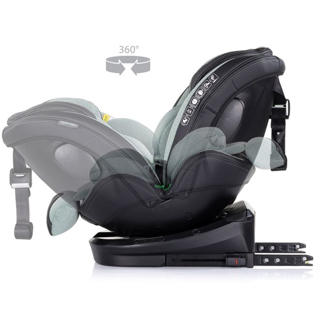 Scaun auto Chipolino Hypnotic I-Size 40-150 cm cu sistem Isofix si sezut rotativ basil
