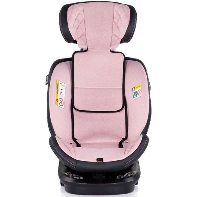 Scaun auto Chipolino Hypnotic I-Size 40-150 cm cu sistem Isofix si sezut rotativ pink marshmallow