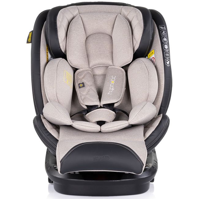 Scaun auto Chipolino Hypnotic I-Size 40-150 cm cu sistem Isofix si sezut rotativ tiramisu