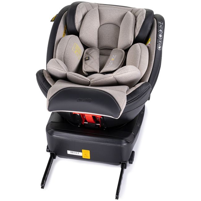 Scaun auto Chipolino Hypnotic I-Size 40-150 cm cu sistem Isofix si sezut rotativ tiramisu