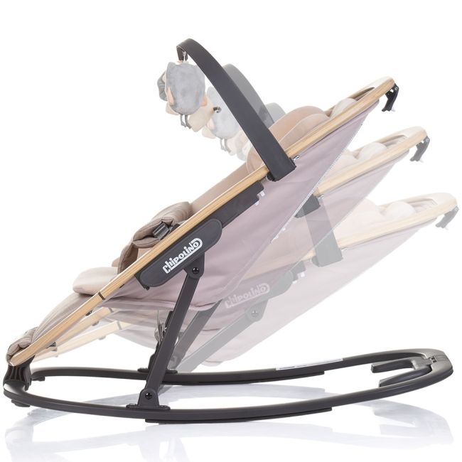 Scaunel balansoar Chipolino Senso biscotta wood