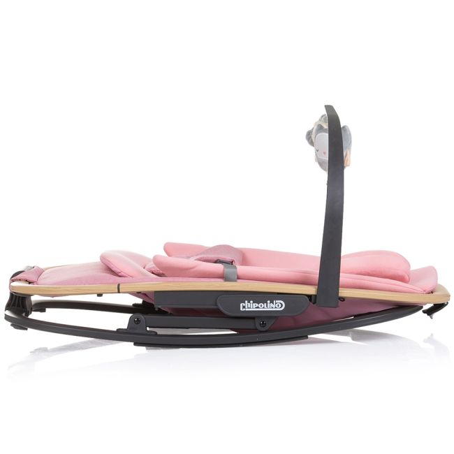 Scaunel balansoar Chipolino Senso pink marshmallow wood
