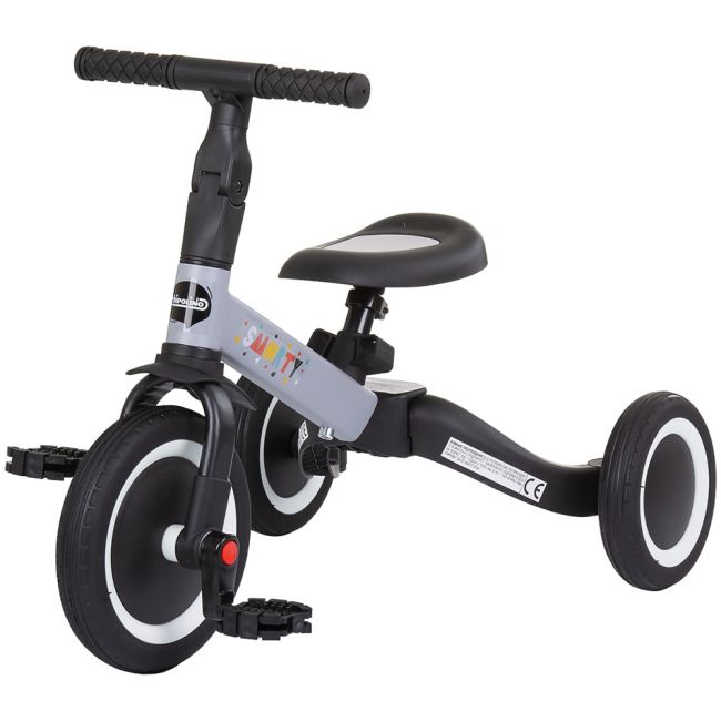 Tricicleta si bicicleta Chipolino Smarty 2 in 1 grey