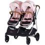 Carucior gemeni Chipolino Duo Smart 2 in 1 pink marshmallow