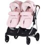 Carucior gemeni Chipolino Duo Smart 2 in 1 pink marshmallow