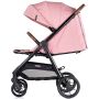 Carucior sport Chipolino Ultera cu husa picioare pink marshmallow