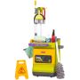 Set jucarie Chipolino Cleaning Trolley cu 16 accesorii
