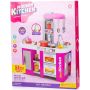 Set jucarie Chipolino Kitchen 72,5 cm cu sistem de curgere apa, lumini, sunete si 53 accesorii