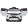 Masinuta electrica Chipolino SUV Land Rover Discovery cu scaun din piele si roti EVA white