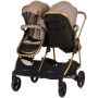 Carucior gemeni Chipolino Duo Smart 3 in 1 golden beige