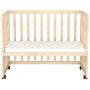 Patut copii din lemn co-sleeper Hubners Eva 94x46 cm natur
