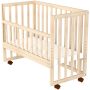 Patut copii din lemn co-sleeper Hubners Eva 94x46 cm natur