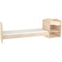 Patut copii transformabil din lemn Hubners Eva Kombi 120x60 cm natur