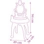 Jucarie Smoby Masuta de machiaj Disney Princess 2 in 1 roz cu accesorii