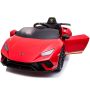 Masinuta electrica Chipolino Lamborghini Huracan red cu scaun din piele si roti EVA