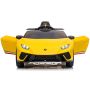 Masinuta electrica Chipolino Lamborghini Huracan yellow cu scaun din piele si roti EVA