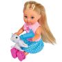 Papusa Simba Evi Love Cat Buggy 12 cm cu 2 figurine si accesorii